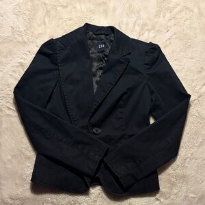 GAP Black Women's Blazer with Satin Lining